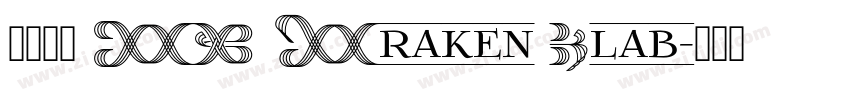 英文字體 FR Kraken Slab字体转换
